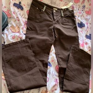 TOY G Jeans Dark Plum w Belt Loop Bling Womens Size 30 NWT